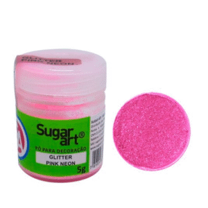 Glitter Pink Neon Sugar Art 5g