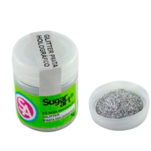 Glitter Prata Sugar Art 5g