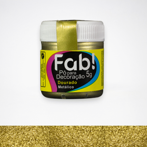 Pó Decoração Dourado Fab 3g