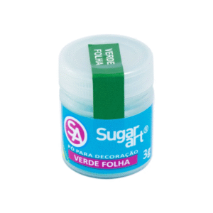 Pó Decoração Verde Folha Sugar Art 3g