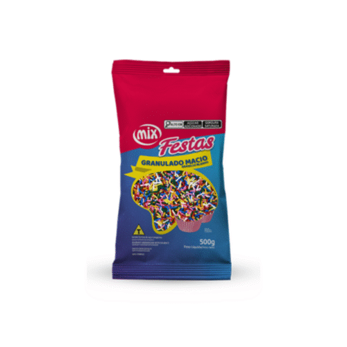 Granulado Macio Colorido 500g Mix