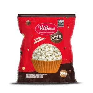 Cereal Mini Ball Chocolate Branco 500g Vabene