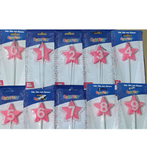 Vela Estrela Rosa Curifest